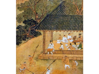 옛그림 속 서당 학동