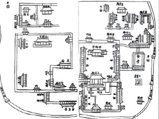 태학지에 실린 성균관 배치도